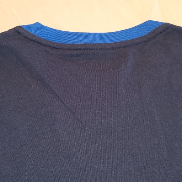 Alfani stretch panel blue T-shirt - Picture 10 of 13